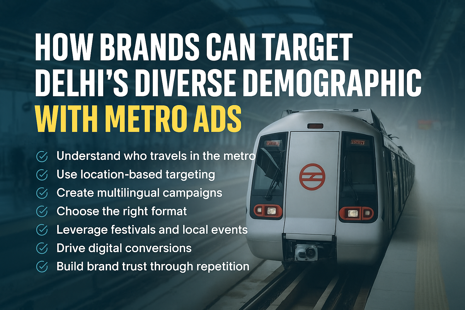 How Brands Can Target Delhi’s Diverse Demographic with Metro Ads?